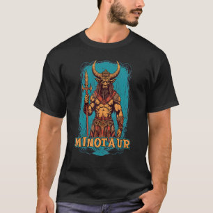 Camiseta Minotauro Retro Vintage Mitologia Grega Gráfico