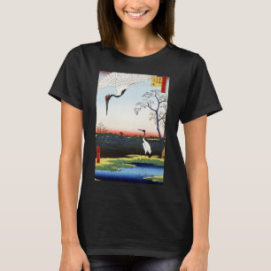 Camiseta Minowa, Kanasugi, Mikawashima por Utagawa Hiroshig