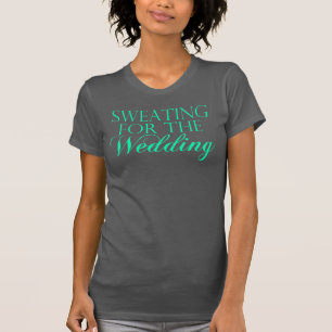 Camiseta Mint & Cinza Suando Pelo Casamento. Singlet