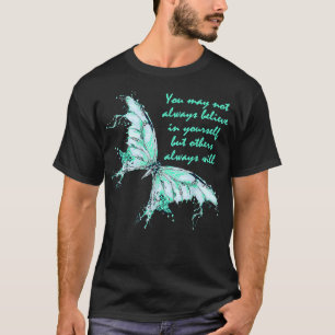 Camiseta Mint Green Butterfly Mental Health Awarness 5781