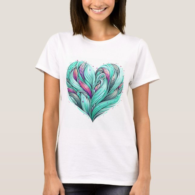 Camiseta Mint Heart (Frente)