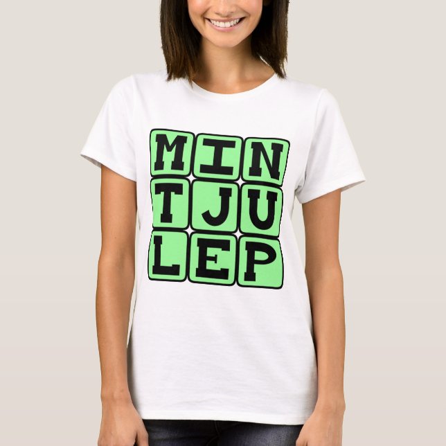 Camiseta Mint Julep, Bebida Minty (Frente)