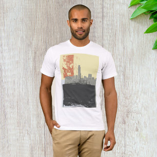 Camiseta Minúscula de fundo Abstrato Urbana moderna - paisa