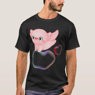 Camiseta Minúsculo Axolote – Adesivo de Criatura Aquática