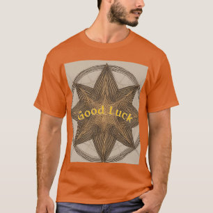 Camiseta Minúsculo Lucky Star Lines Boa Sorte