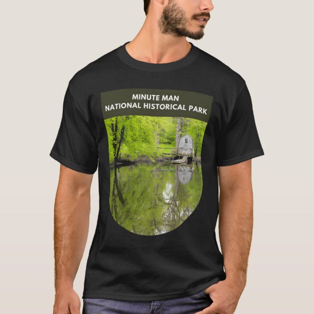 Camiseta Minute Man National Historical Park - Massachusett (Frente)