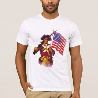 CAMISETA MINUTEMAN COM BANDEIRA