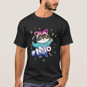 Camiseta Mio Name Com Raccoon
