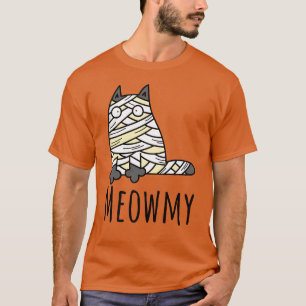 Camiseta Miowmy Mummy Cat - Engraçado Pet Halloween