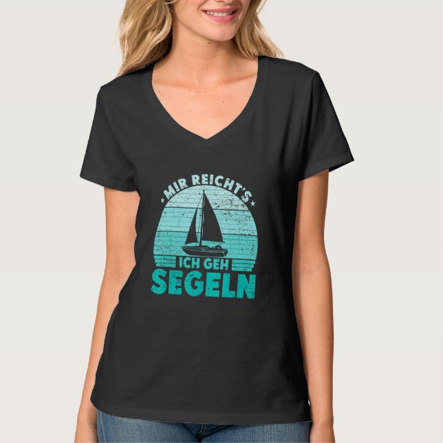 Camiseta Mir reichts Ich geh sailboat skipper catamaran (Frente)