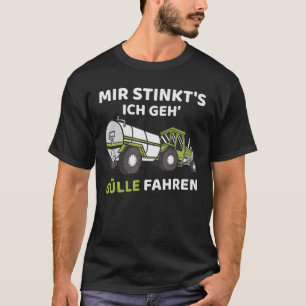 Camiseta Mir Stinkts Manure Motorizando Trator Agrícola