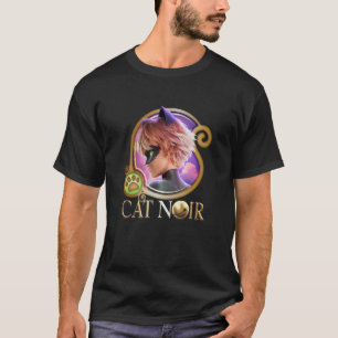 Camiseta Miraculous Ladybug O Filme Medalha Cat Noir Dourad