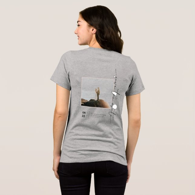Camiseta Miranda & Mathew Save The Date (Verso completo)