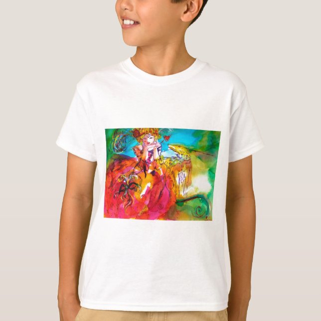 Camiseta MIRANDOLINA/Máscaras de Carnaval Veneza (Frente)