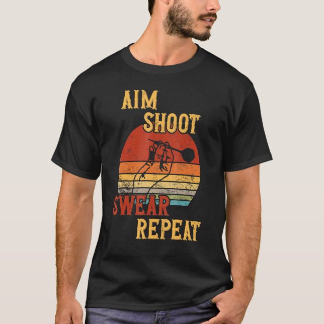 Camiseta Mire Dispare Xinge Repita Dardos (Frente)