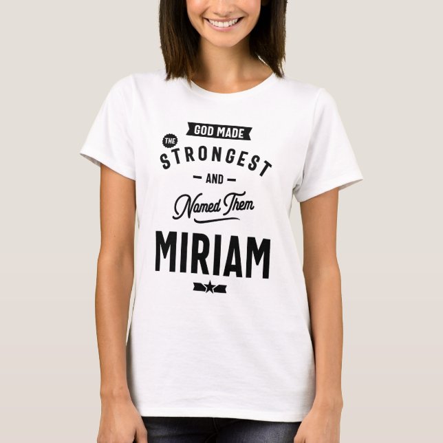 Camiseta Miriam Personalizated Name Birthday Gift (Frente)