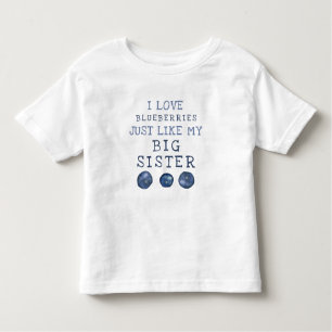 Camiseta Mirtilos Como Minha Irmã Maior