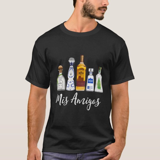 Camiseta Mis Amigos Tequila (Frente)