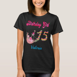 Camiseta Mis Quince Años Colorida Birthday Girl Personaliza