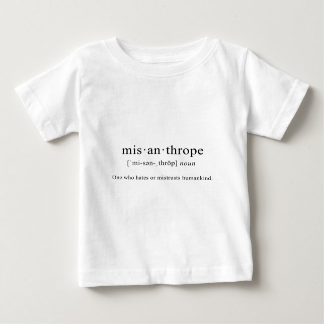 Camiseta Misanthrope [definição] (Frente)