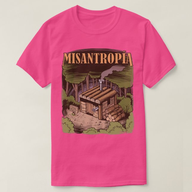 Camiseta Misantropia (Frente do Design)