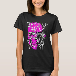 Camiseta Misantrópico Dizendo Que É Isto Que Eu Odeio A Tod
