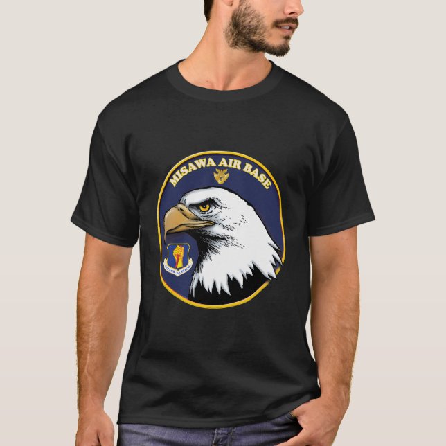 Camiseta Misawa Air Base Japan Us 35 Fighter Wing Jasdf (Frente)