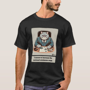 Camiseta Mischievous Meows: O Político Do Gato Crafado