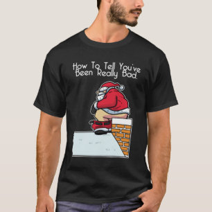 Camiseta Miserável Papai Noel Badass Prêmio de Natal Feio
