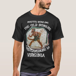 CAMISETA MISFITS BOWLING OSSOS VELHOS CHRISTIANSBURG VIRGÍN
