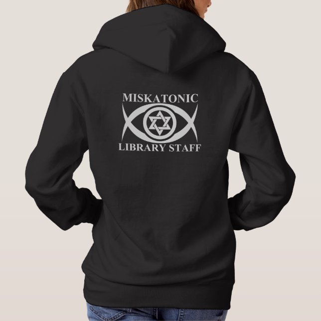 CAMISETA MISKATONIC LIBRARY STAFF (Verso)