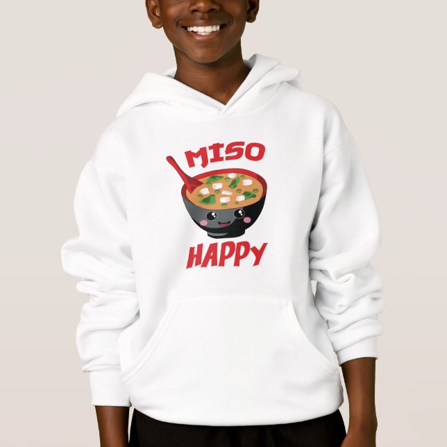 Camiseta Miso Happy Funny Comida Kawaii (Frente)