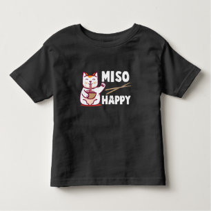 Camiseta Miso Happy Japonês Cat Lover Ramen Pun