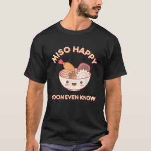 Camiseta Miso Happy Udon Até Conhece Comida de Noodle