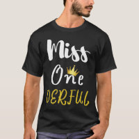 Miss Aniversário Maravilhoso Shirt Um Ano