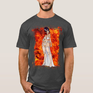 Camiseta Miss Frankenstein Horror Monster Vampire Halloween