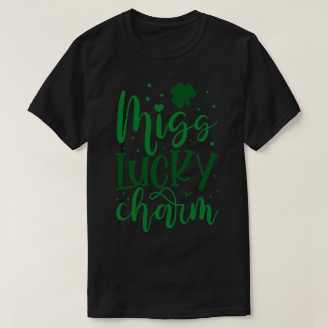 CAMISETA MISS LUCKY CHARM (Frente do Design)