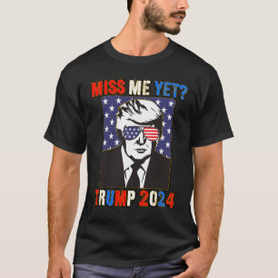 Camiseta Miss Mim Ainda Trump 2024 Patriótico 4 De Julho Tr