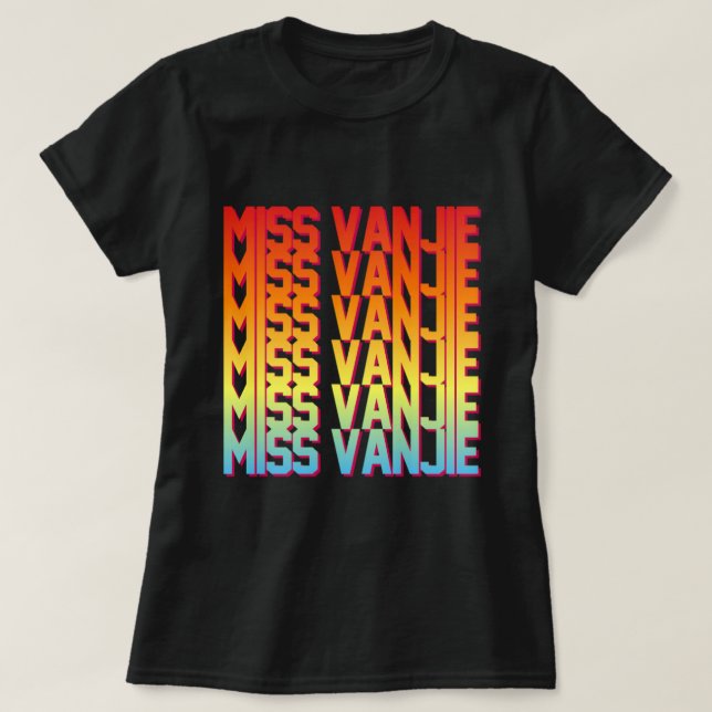 Camiseta Miss Vanjie! (Frente do Design)