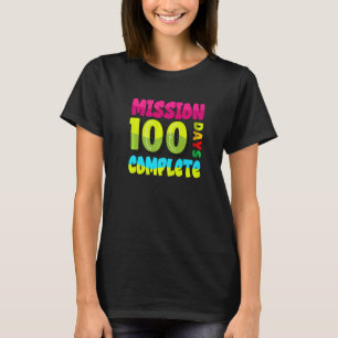 Camiseta Missão 100 Dias De Escola Completa  Aluno Ensina