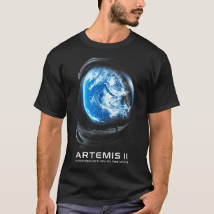 Camiseta Missão à Lua 2026 Astronauta Missão Lunar