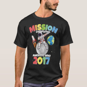 Camiseta Missão Concluída 5 de Aniversário Garota 5 Anos 20