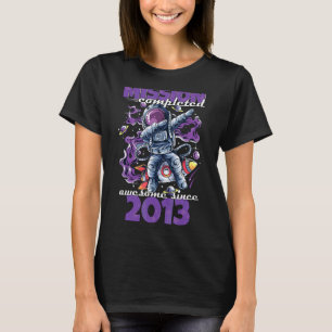 Camiseta Missão Concluída 9.ª Menina de Aniversário 9 Anos