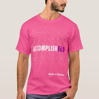 Camiseta Missão Cumprida Médico De Educação - Roxo