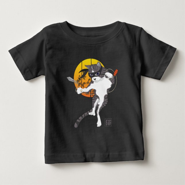 Camiseta Missão da Lua de cheio: Cat Ninja (Frente)