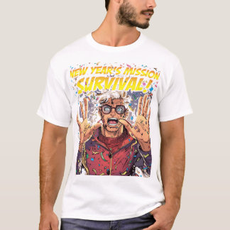 Camiseta Missão de Ano Novo: Sobrevivência! Personagem de D