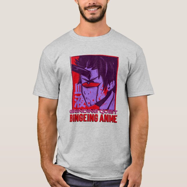 Camiseta Missão de Moagem, Maratona de Anime  (Frente)