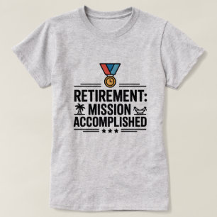Camiseta Missão de Reforma Cumprida Tee Engraçada