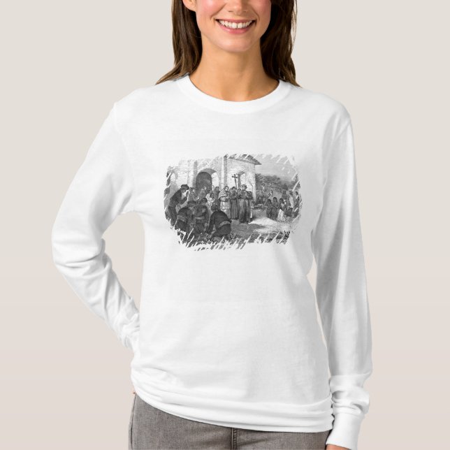 Camiseta Missão espanhola do Alamo (Frente)