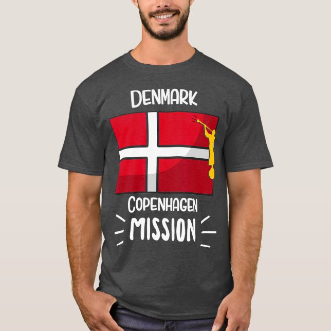 Camiseta Missão Mórmon LDS da Dinamarca Copenhaga (Frente)